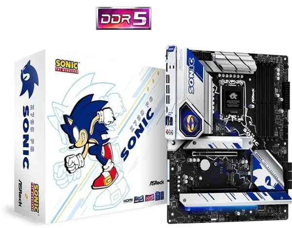 ASRock Z790 PG Sonic Motherboard - Intel Z790 - Intel LGA1700 socket - DDR5 RAM - ATX